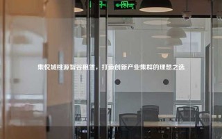 集悦城桃源智谷租赁，打造创新产业集群的理想之选